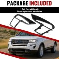 Pair Fog Light Bezel For 2018 2019d Explorer Front Bumper Lamp Cover Trim Mo 5912 Black Abs Plastic Replacement For Fo1039181
