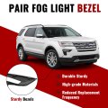 Pair Fog Light Bezel For 2018 2019d Explorer Front Bumper Lamp Cover Trim Mo 5912 Black Abs Plastic Replacement For Fo1039181