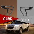 Pair Fog Light Bezel For 2018 2019d Explorer Front Bumper Lamp Cover Trim Mo 5912 Black Abs Plastic Replacement For Fo1039181