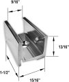 Gordon Glassa Shower Enclosure Clamp For 3 8 Fixed Panel Set Of 2 Chrome Finish
