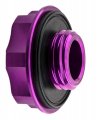Vms Racing Purple Oil Cap With Powered By H22 Emblem In Cnc Machined Billet Aluminum Compatible Honda Series Engines