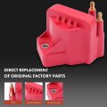 A-premium 3x Red Ignition Coil Pack And 6x Iridium Spark Plugs Compatible With Chevrolet Malibu Impala Venture Buick Lacrosse