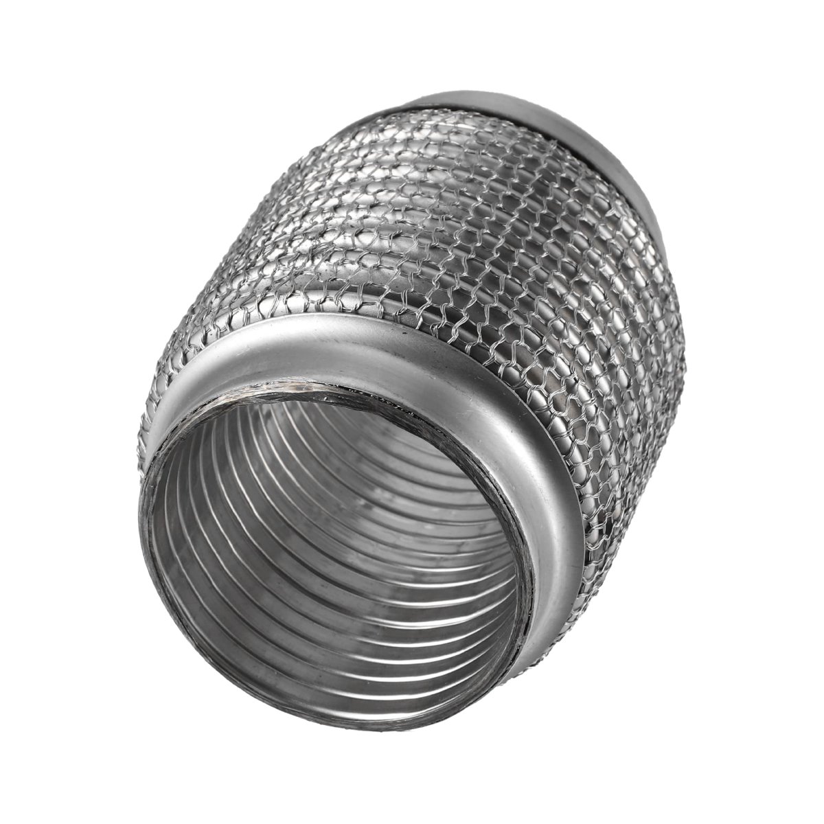 Universal Exhaust Flexible Pipe Tubing 2 56 In X 4 Stainless Steel Joint Silver Tone For Most Cars