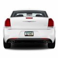 Ipick Image Made For Chrysler 300 3d In Dark Gray On Real Carbon Fiber Abs Plastic License Plate Frame