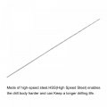 Uxcell 5 Pcs 0 5mm Mini Micro Twist Drill Bits High-speed Steel Straight Shank Extra Long Bit 60mm For Aluminum Alloy