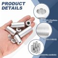 8pcs Aluminum Spacer 3 4 Od X 5 16 Id 1-5 Length Screw Standoff Bushing Plain Finish Unthreaded Round Metal For Screws Bolts