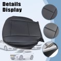 Secos Driver Passenger Side Bottom Leather Seat Cover Black For Bmw 3 Series E46 1998 1999 2000 2001 2002 2003 2004 2005