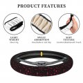 Dujiea Scarlet Hearts Elastic Stretch Steering Wheel Cover Anti-slip And Durable Car Accessories For Women Men 15 Inch