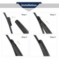 X Autohaux Rear Windshield Wiper Blade Arm Set 335mm 13 Inch For Volkswagen Crossover Golf Mk7 Mq8 2012-2019