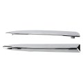 2pcs Car Bumper Upper Trim For 500 2007a 2015 Abs Front Chrome Exterior Parts 