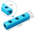 Baomain Manifold Block Pneumatic 3 Way 6 Port 1 4 Pt Threaded Ports Quick Connect Air Hose Inline
