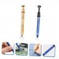 Osaladi 4 Pcs Four Claw Clamp Metal Diamond Holder Pick- Up Tool Gems Grabber Jewelry Stand Miniature Gemstone Precision