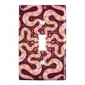 Circle Of Snakes Forming A Flower Plastic Wall Decor Toggle Light Switch Plate Cover 