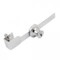 Uxcella Drawer Display Case Showcase Serrated Type Sliding Glass Door Lock W Keys 5pcs