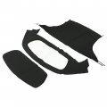 Hecasa Soft Top Compatible With 1991-1993 Toyota Celica Convertible Plastic Window Black Sailcloth Vinyl