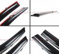 Vip Clip-on Type Window Visor With Chrome Trim Fits For 2011-2017 Infiniti M35h M37 Q70 M56 Sedan