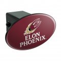 Elon University Phoenix Logo Oval Tow Hitch Cover Trailer Plug Insert 2