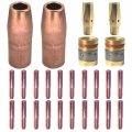 Mig Welding Gun Accessory 030 Kit For Miller Millermatic M-25 M-40 And Hobart H 20pcswelding Contact Tips 000-067 0 2pcs 