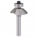 Chamfer Router Bit 45 Degree 1 4 Shank 3 Cutting Height Edge Forming For Woodworking 0 94 24mm Dia 