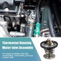 Uxcell Water Outlet Thermostat Engine Coolant Housing Assembly For Chevrolet Silverado 1500 2003-2006 No 12600171