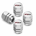 Ipick Image For Ford F150 Fx4 Off Road In White On Silver Chrome Hexagon Shape Aluminum Tire Valve Stem Caps
