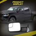 Ocpty Tow Mirror Fit For 1998-2001 Dodge Ram 1500 1998-2002 2500 3500 Towing Driver Left Side Power Adjusted Heated Black