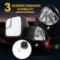 Tow Mirror Fit For 1998-2001 Dodge Ram 1500 1998-2002 2500 3500 Towing Driver Left Side Power Adjusted Heated Black