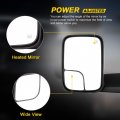 Tow Mirror Fit For 1998-2001 Dodge Ram 1500 1998-2002 2500 3500 Towing Driver Left Side Power Adjusted Heated Black