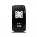 Ch4x4 Rocker Switch Auto Fan Symbol White Led