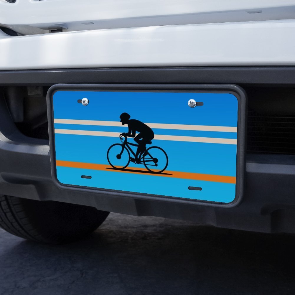 Graphics More Road Bike Cycling Biking Bicycle Novelty Metal Vanity Tag License Plate