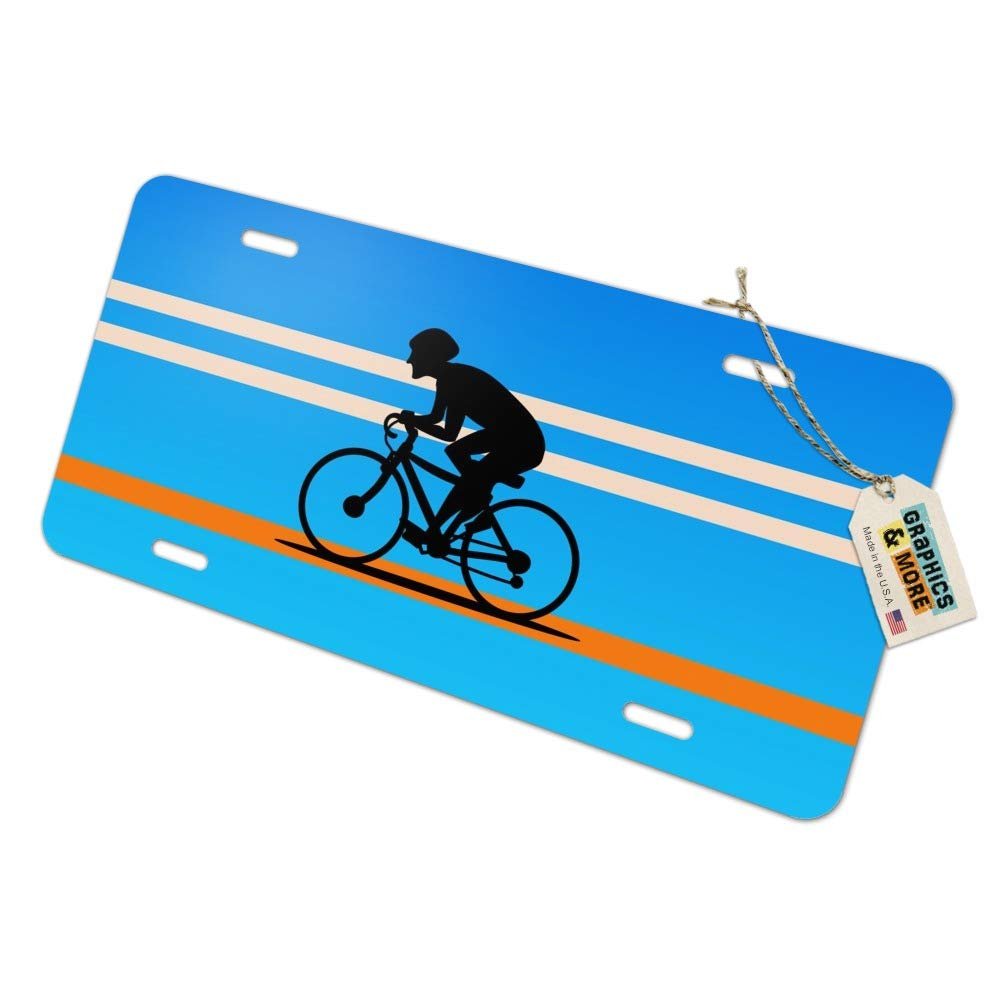 Graphics More Road Bike Cycling Biking Bicycle Novelty Metal Vanity Tag License Plate