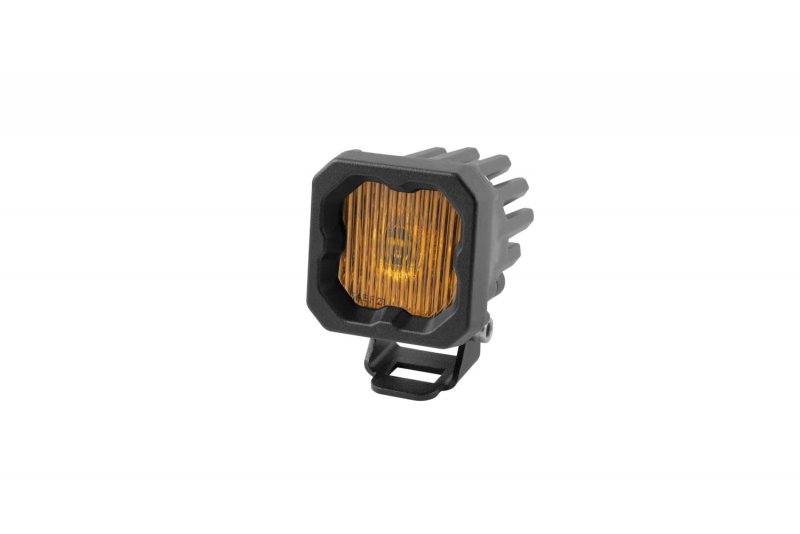Diode Dynamics Stage Series C1 Yellow Sae Dot Fog Standard Led Pod One W Amber Backlight