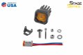 Diode Dynamics Stage Series C1 Yellow Sae Dot Fog Standard Led Pod One W Amber Backlight