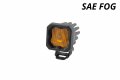 Diode Dynamics Stage Series C1 Yellow Sae Dot Fog Standard Led Pod One W Amber Backlight