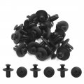 Uxcell 20pcs Black Car Interior Push In Expanding Screw Plastic Rivets For 8mm Hole