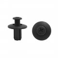 Uxcell 20pcs Black Car Interior Push In Expanding Screw Plastic Rivets For 8mm Hole