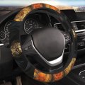 Car Steering Wheel Cover Anti-slip Protector 15 Inch Universal Vehicle Truck Suv Cool Death Skull Grim Reaper Art 
