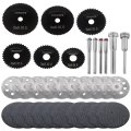 26-piece Rotary Tool Cutting Kit With Diamond Wheels Ez545 Discs For Dremel Perfect Metal Wood Glass And Diy Crafts