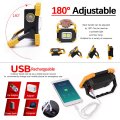 Modoao Led Spotlight Work Light Usb Rechargeable Flashlight Flood For Outdoor Camping Hiking Emergency Car Repairing And Job