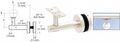Hr2egma Mill Glass Mounted Hand Railing Bracket For 1 5 In To 2 Diameter Tubing And 0 06 Aluminum 6063 Alloy 