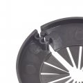 Uxcell Pipe Cover Decoration 15mm-25mm Pp Plastic Escutcheon Water Drain Line Black 4pcs