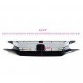 Front Upper Bumper Grille Hood For Honda Civic 2016 2017 2018 Chrome Factory Style Gloss Finish Replacement Part