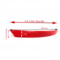 Trimla Rear Reflector For 14-17 Bmw Gt 5 Series F07 Lci Gran Turismo Gt5 520d 530d 530dx 535d 535dx 535i 550ix 2014 2015 2016