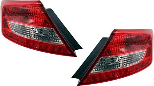 Evan-fischer Tail Light Assembly For 2012-2013 Honda Civic Coupe Set Of 2 Passenger And Driver Side