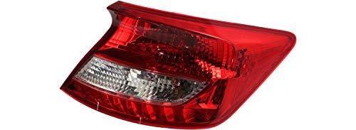 Evan-fischer Tail Light Assembly For 2012-2013 Honda Civic Coupe Set Of 2 Passenger And Driver Side