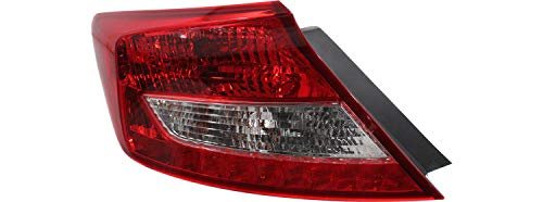 Evan-fischer Tail Light Assembly For 2012-2013 Honda Civic Coupe Set Of 2 Passenger And Driver Side