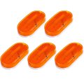 5 Pack 6 Led Oblong Trailer Side Marker Lights Amber Clearance Lamps Waterproof For Trucks Rv Atv And Heavy Duty Vehicles 