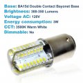 4 Pack 110v Led Light Bulbs Warm White 3500k Ba15d Base For Singer 241 249 252 263 288 290 547 563 588 920 2404 2440 2502 2503