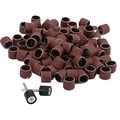 Dophee 100pcs Sanding Drum 1 2inch 80 Grit Sand Bands Shank Rotary Tool Kit With 2pcs Mandrels 