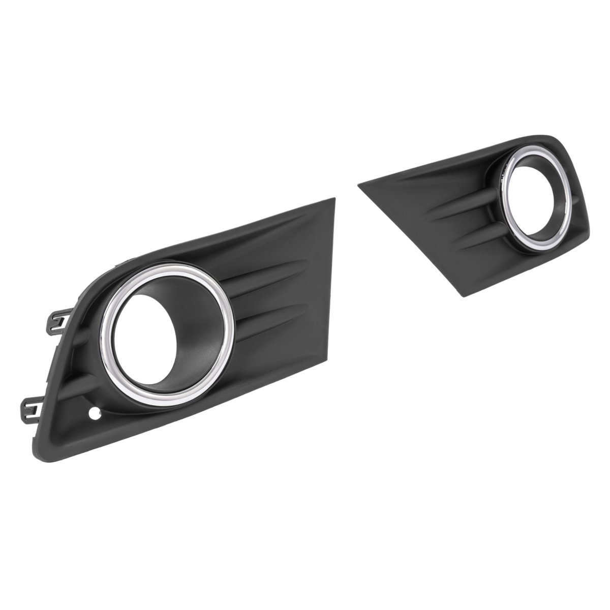Fog Light Bezel With Chrome Ring Set For 2012 2015 Honda Pilot Front Lamp Cover Trim Driver And Passenger Side Mo-4466 4 Piece